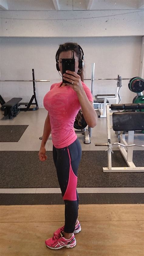 Horny girl plays with a <strong>big</strong> toy before getting her fuck holes deep pounded by a BBC. . Big tits at gym